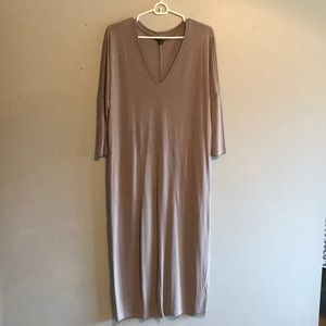 Lucky Brand Gray Midi Dress